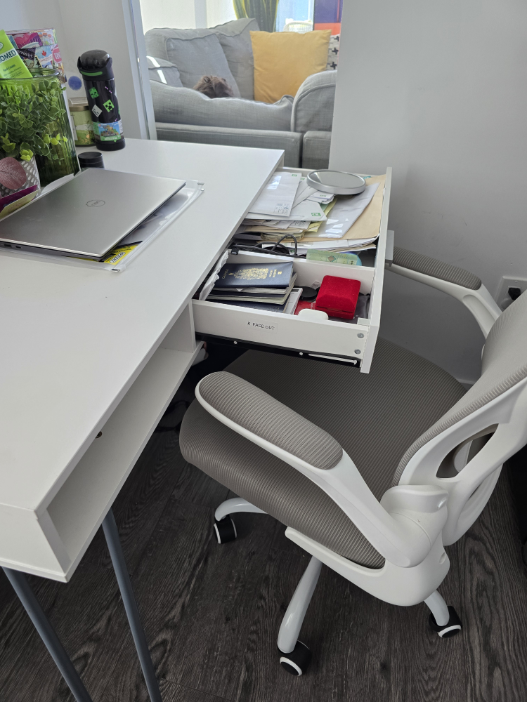 Desk and Office Chair Set - photo 2