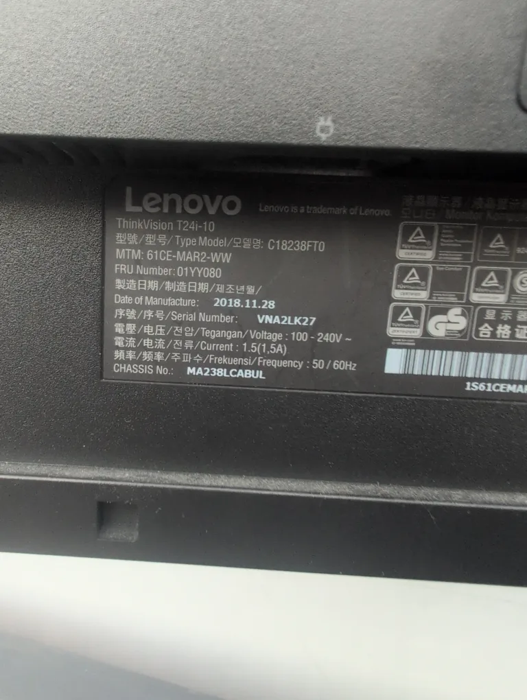 Lenovo ThinkVision T24i-10 Monitor image indicator(3)
