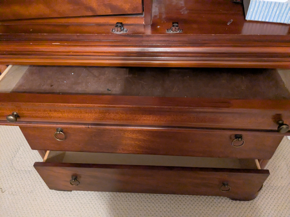 Tall Wooden Armoire Wardrobe - photo 3
