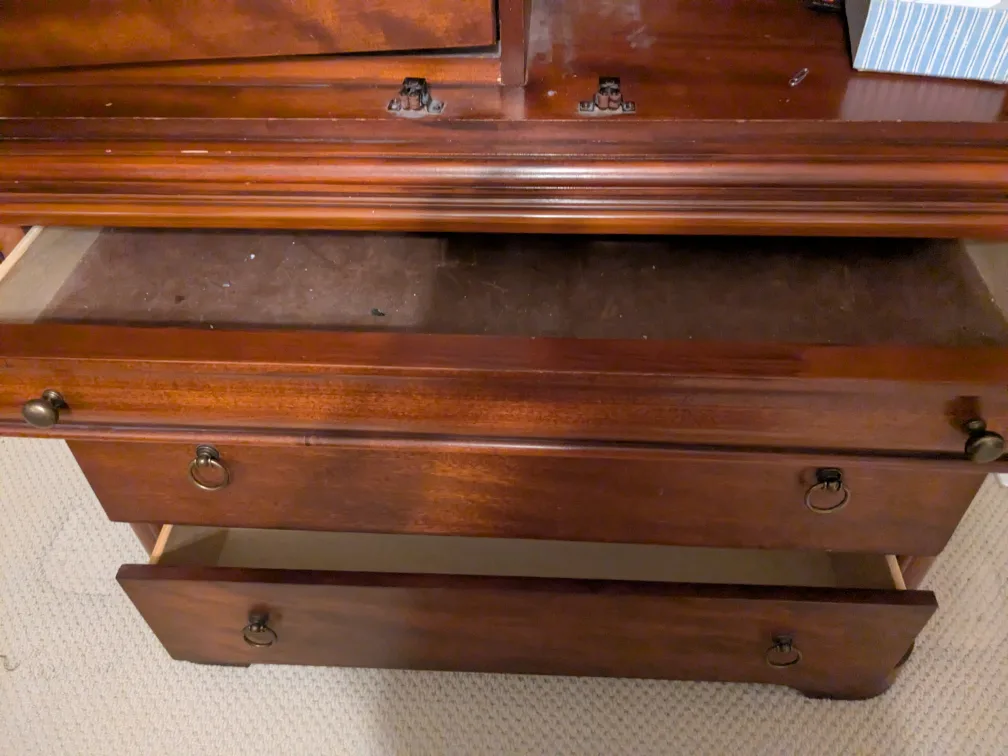 Tall Wooden Armoire Wardrobe image indicator(3)