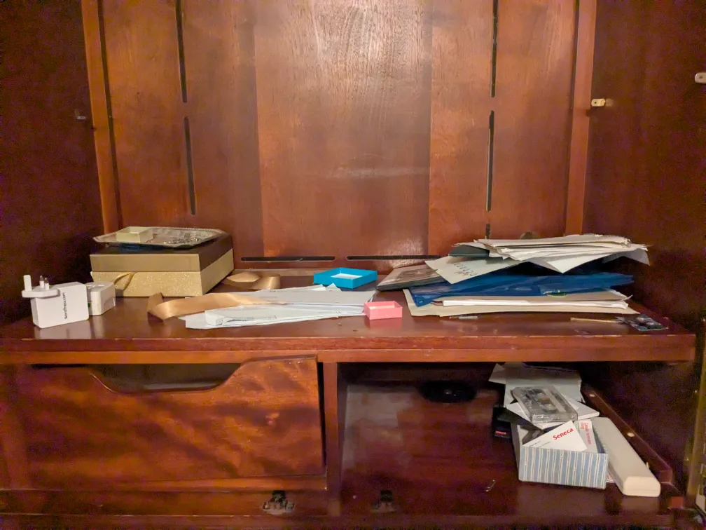 Tall Wooden Armoire Wardrobe image indicator(4)