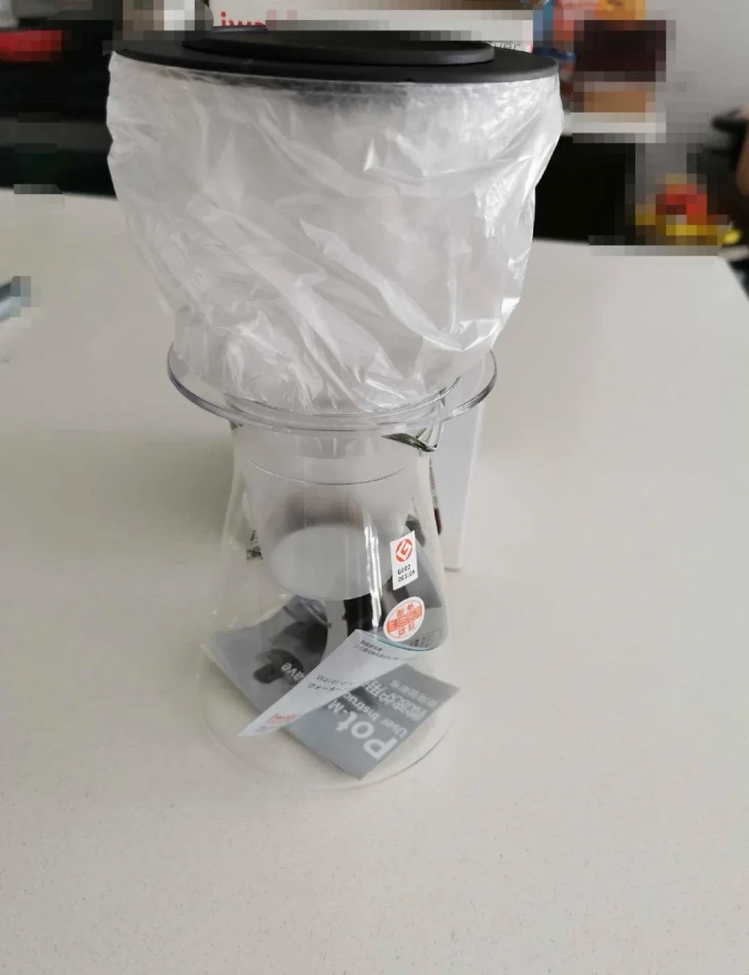 Iwaki Water Drip Coffee Server, model KT8644-CL image indicator(3)