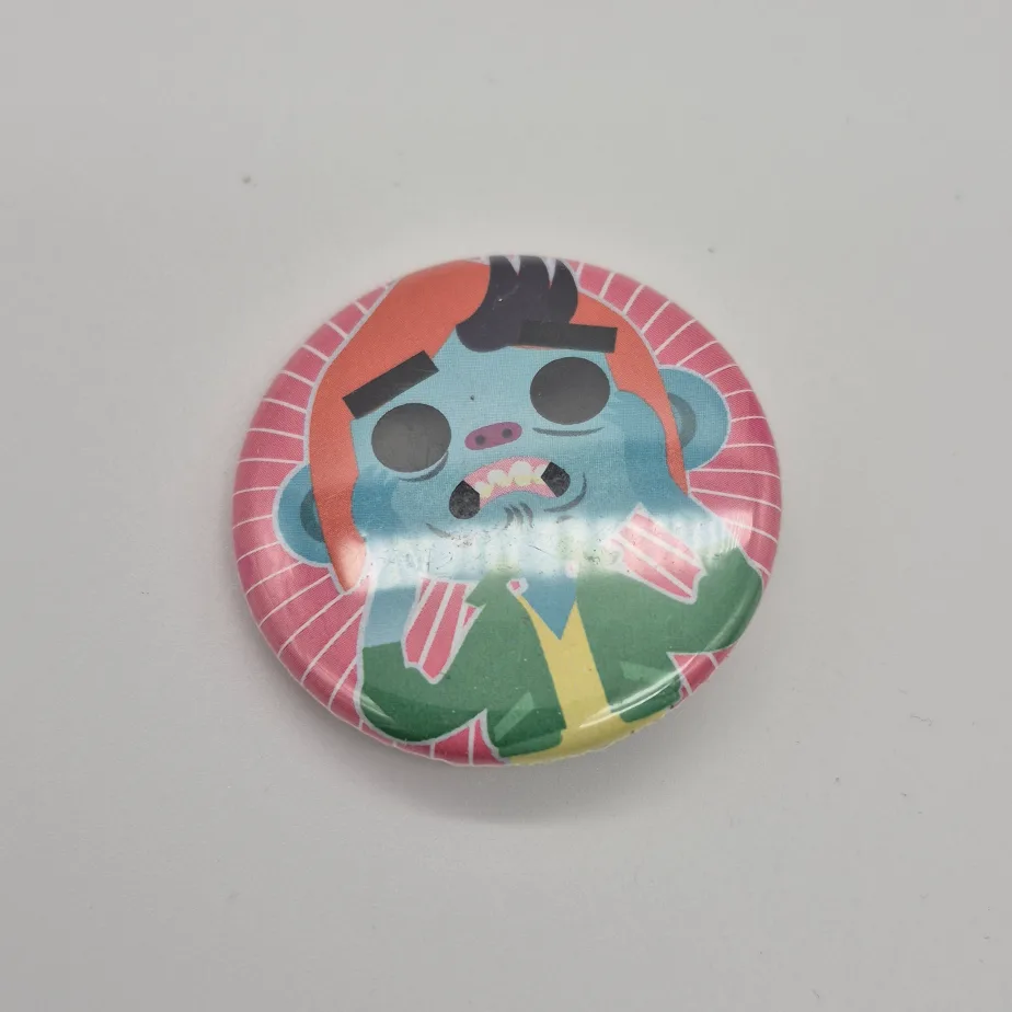 Cartoon Character Pinback Button thumbnail