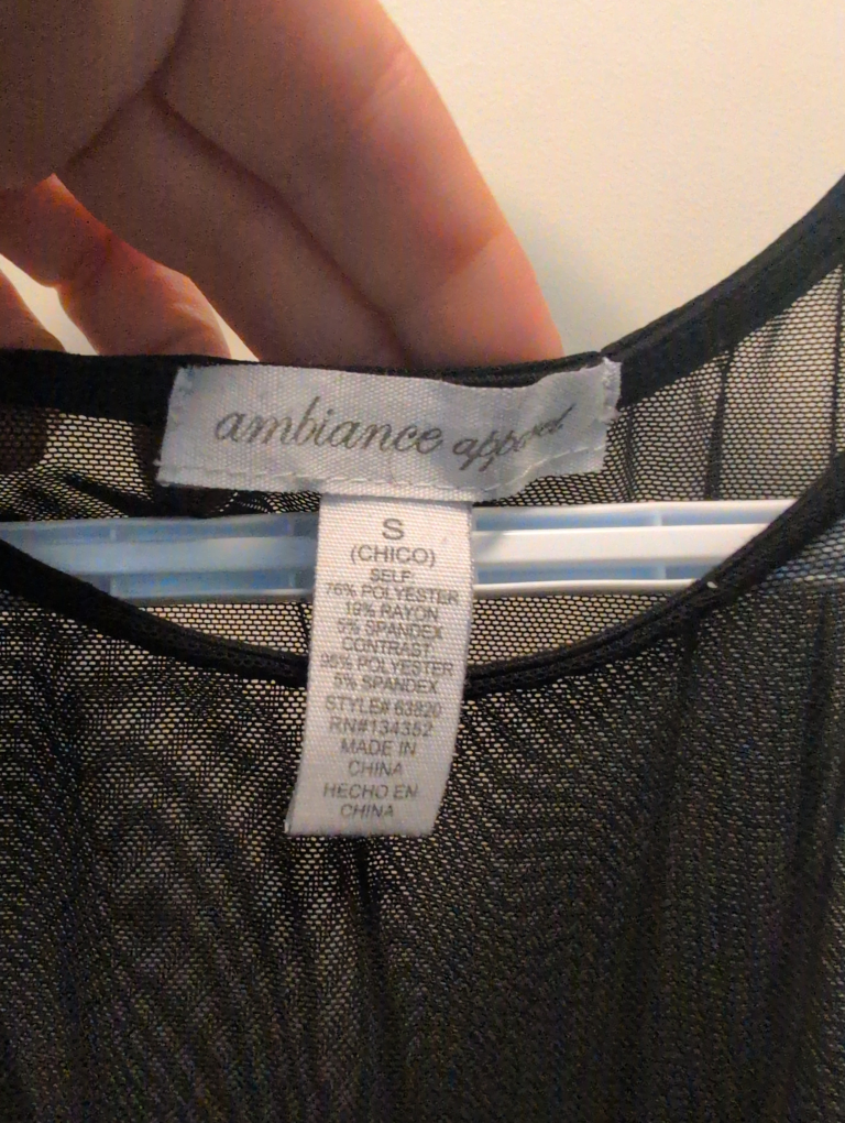 Ambiance Apparel Black Peplum Top - Size S - photo 3