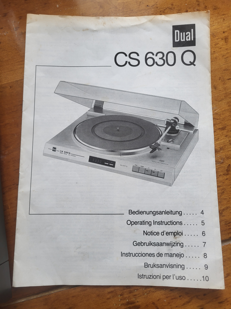 Record Player - Dual CS 630 Q Turntable 1985 Germany - photo 4