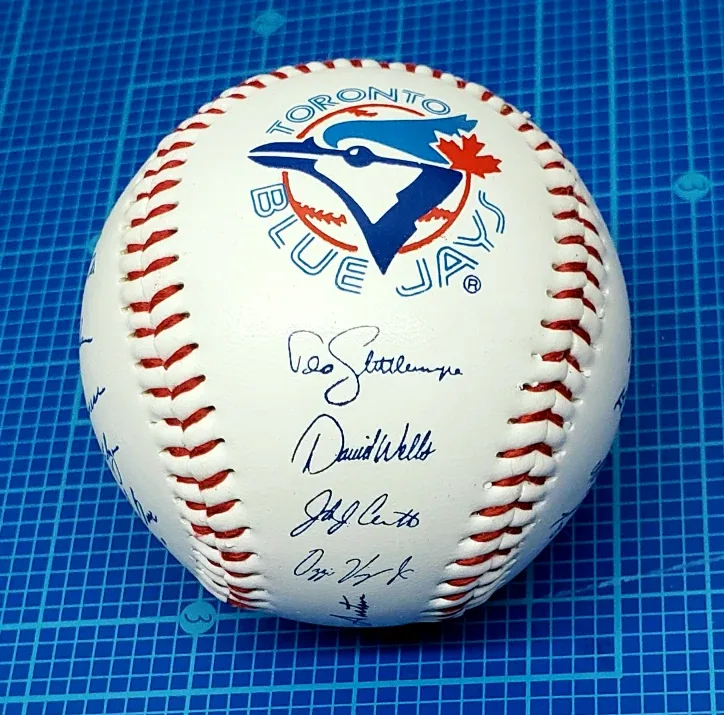 1995 Toronto Blue Jays Honda Facsimile Auto Signed Baseball MLB thumbnail