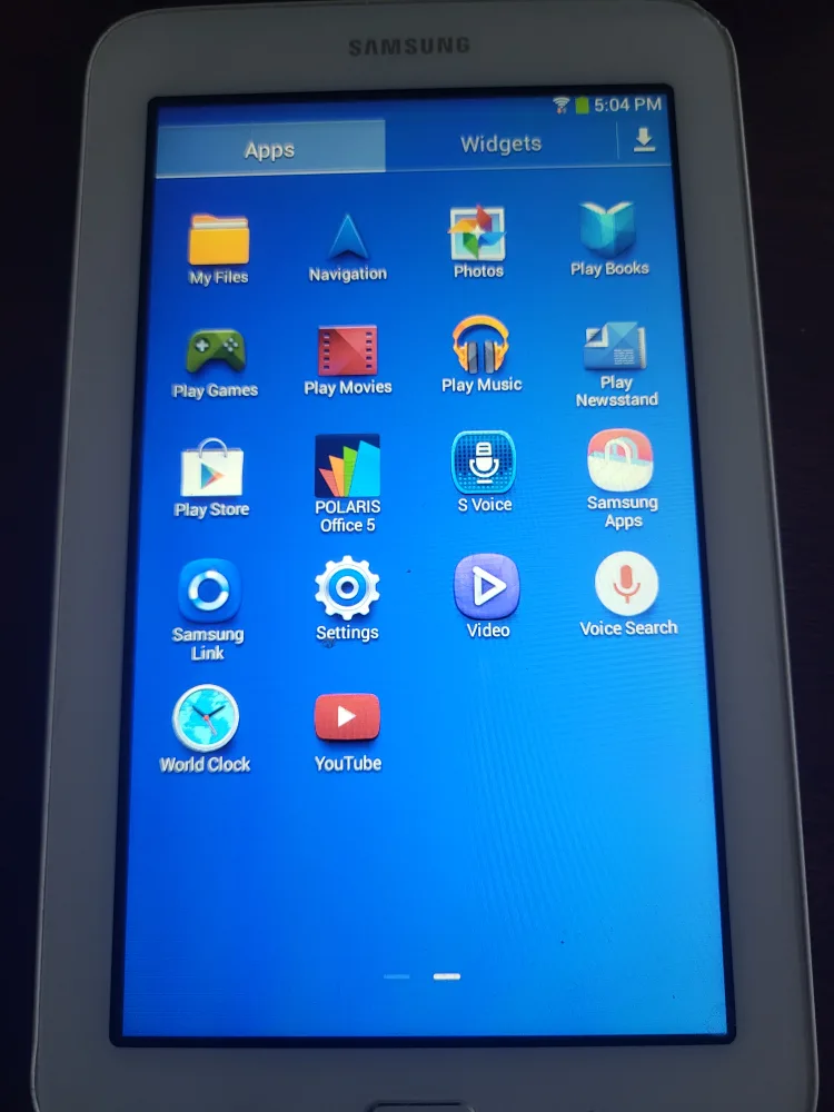 Samsung Tablet - White image indicator(6)