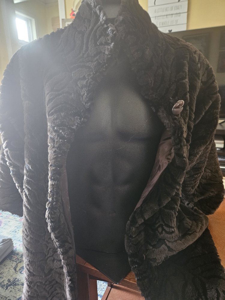 Vintage Brown Faux Fur Coat - photo 3