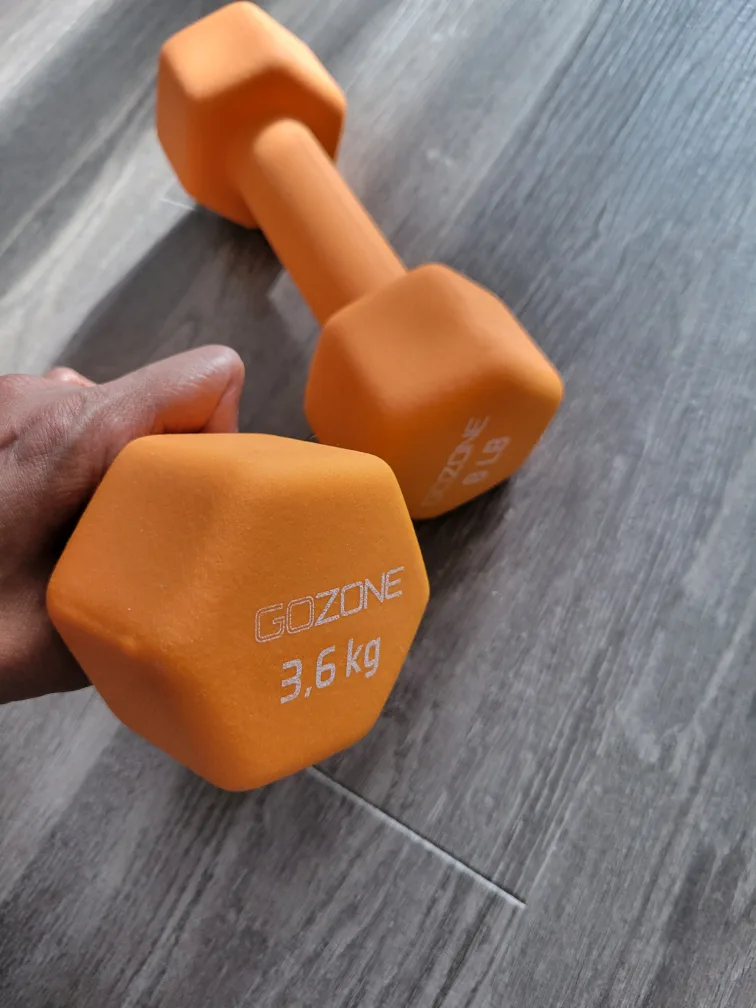 GoZone 8lb (3.6kg) Dumbbells - Pair thumbnail