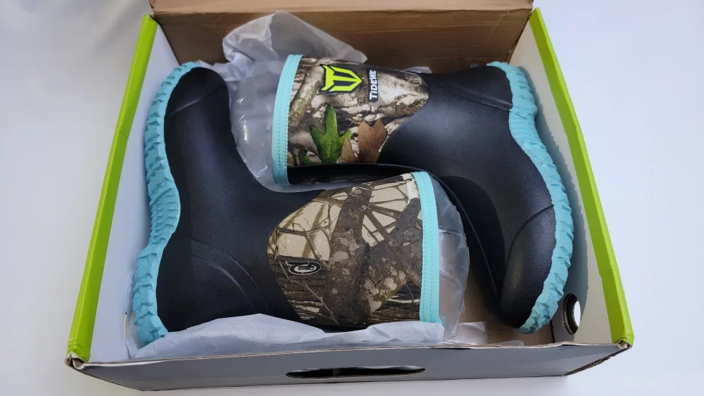 TIDEWE Women's Rubber Boots Size 10 – Next Camo G2 Waterproof image indicator(2)