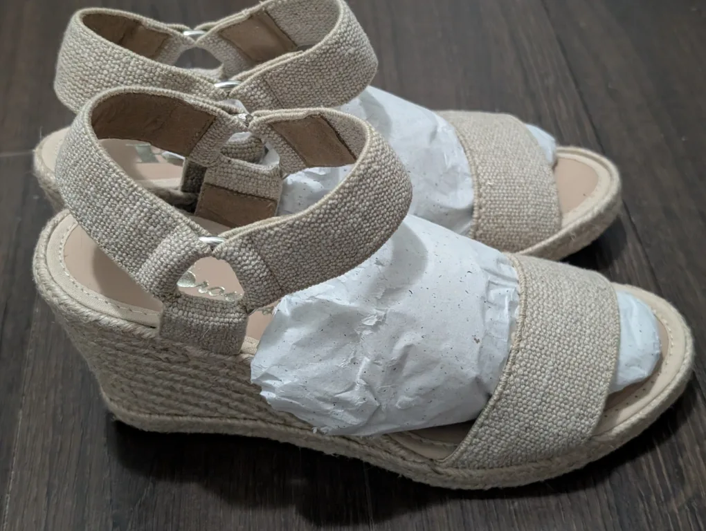 Browns Espadrille Wedge Sandals - Size 5 thumbnail