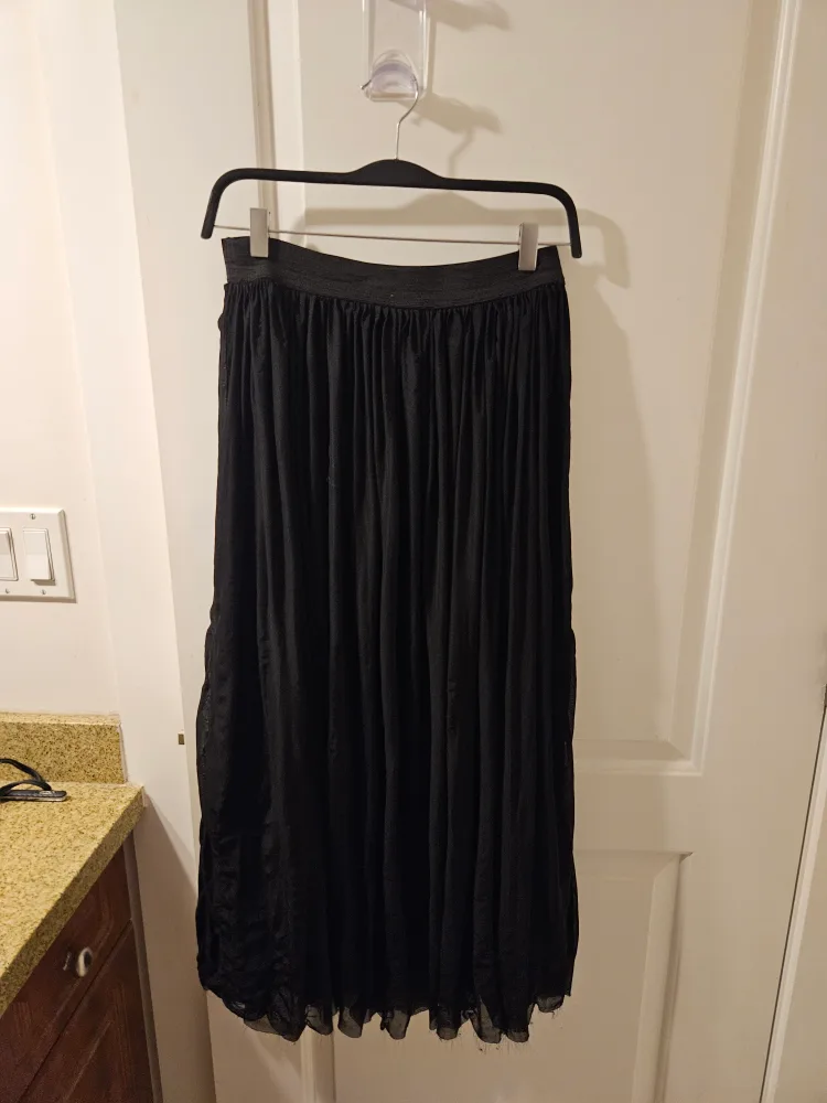 Ardene Black Maxi Skirt - Size M 🧡 thumbnail