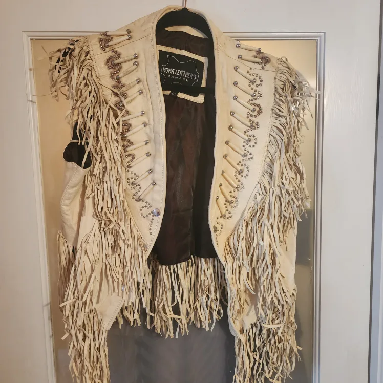 Moma Leather's Lamb Fringe Vest - Size XXL thumbnail