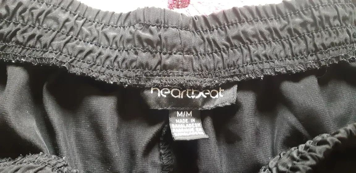 Heartbeat Black Running Shorts - Size M image indicator(2)