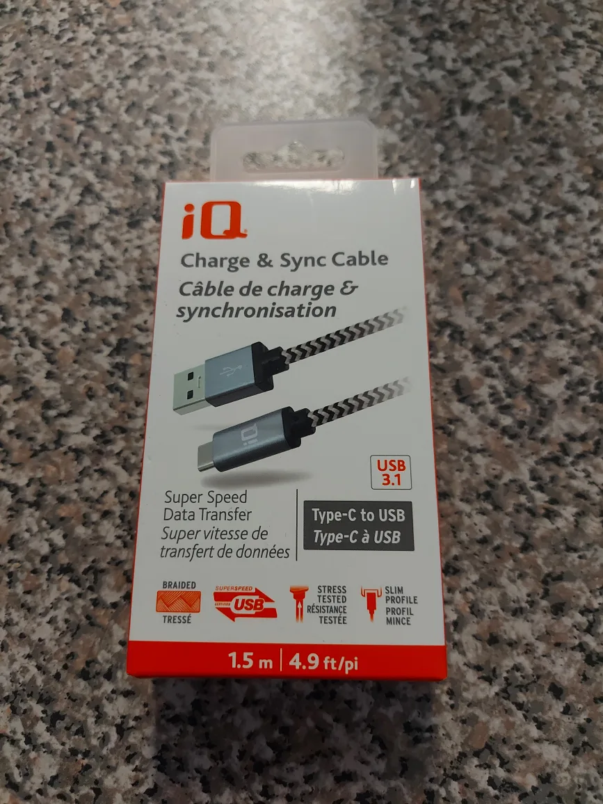 New iQ Charge & Sync Cable - Type-C to USB thumbnail