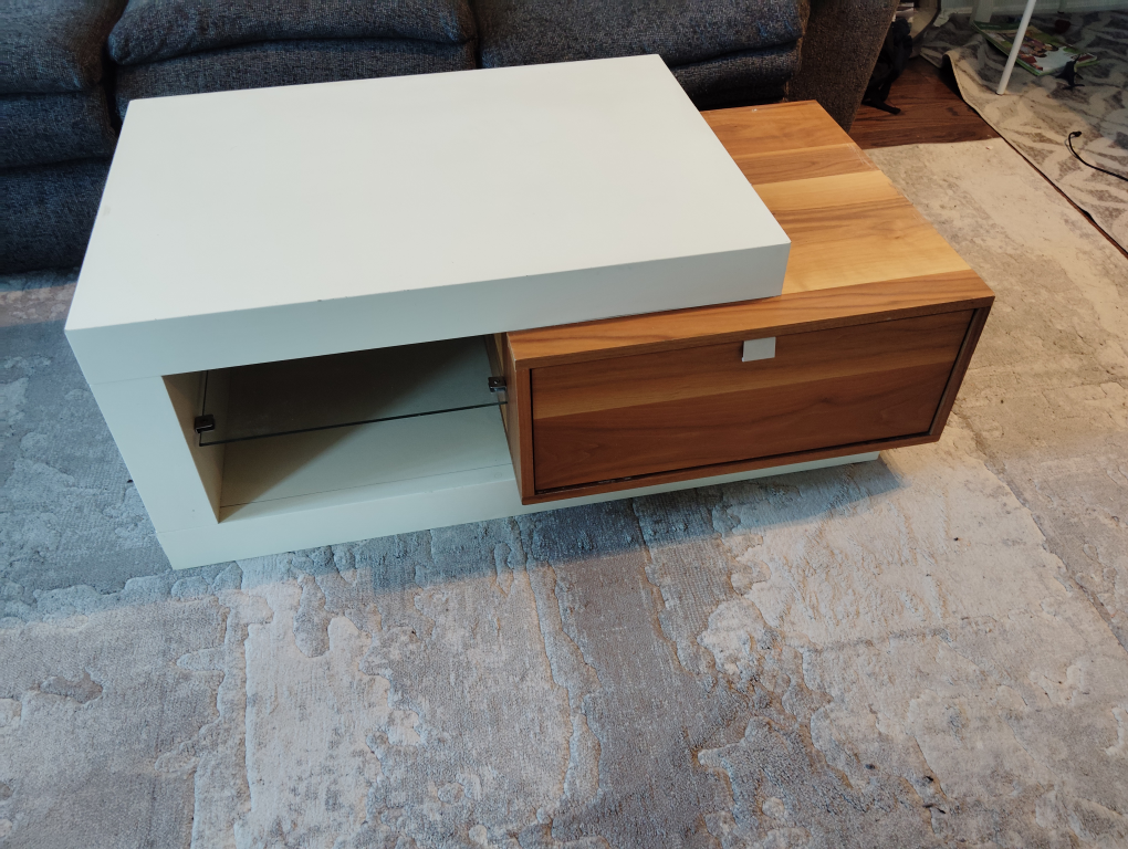 Modern Coffee Table - White & Wood