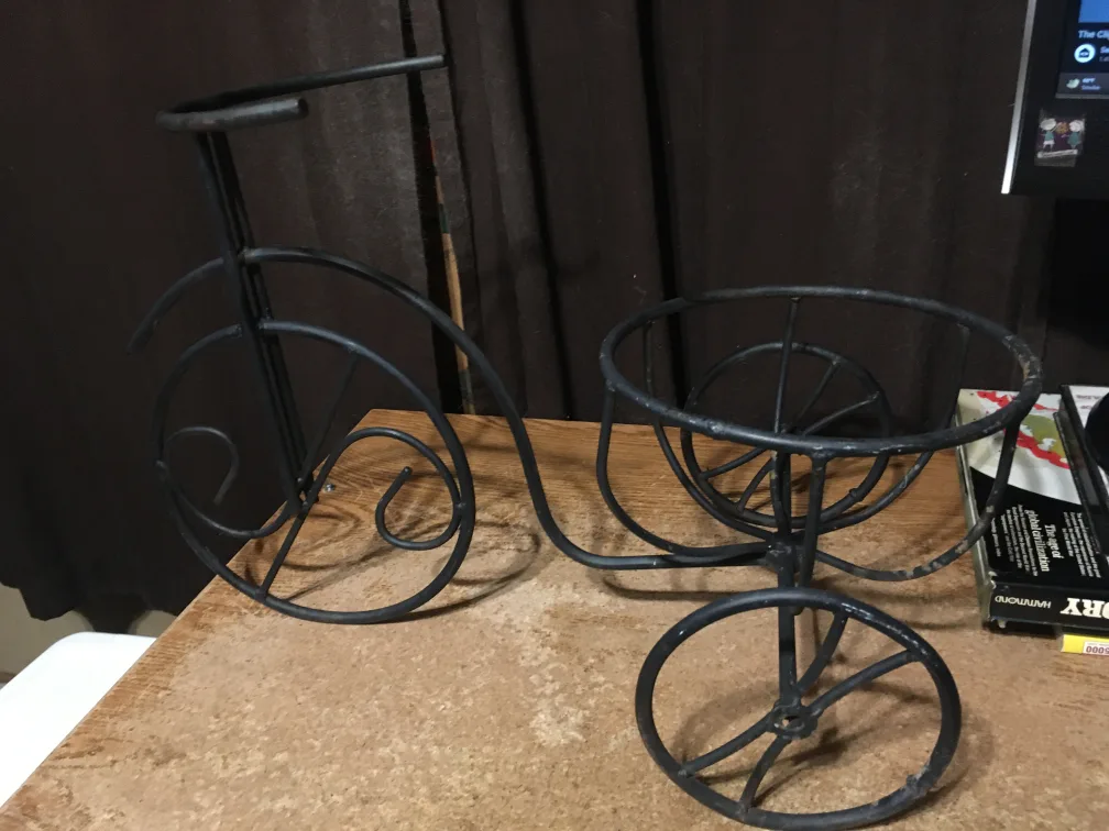 Metal Decorative Bicycle Planter stand thumbnail