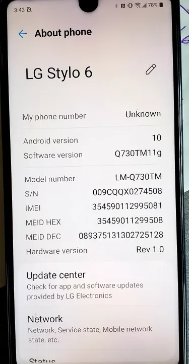 LG Stylo 6 Smartphone image indicator(3)