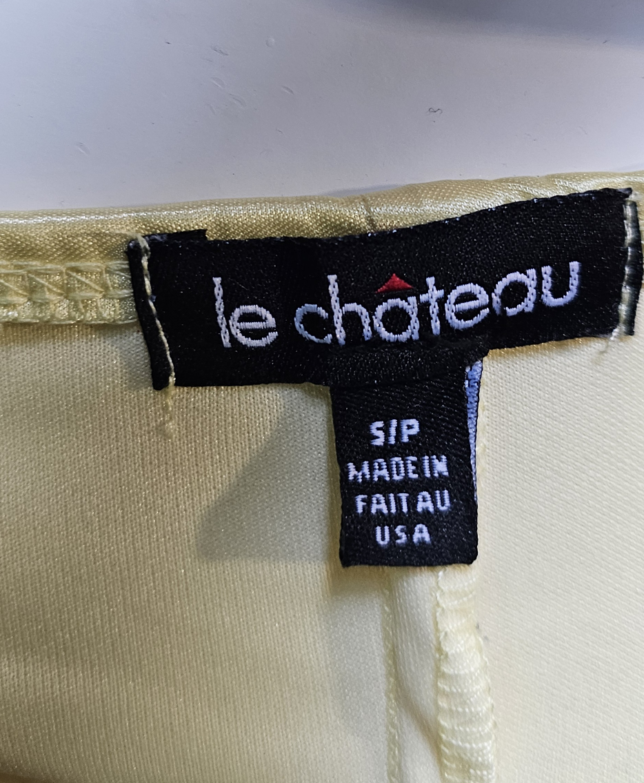 Le Chateau Yellow Halter Dress - Size S - photo 2