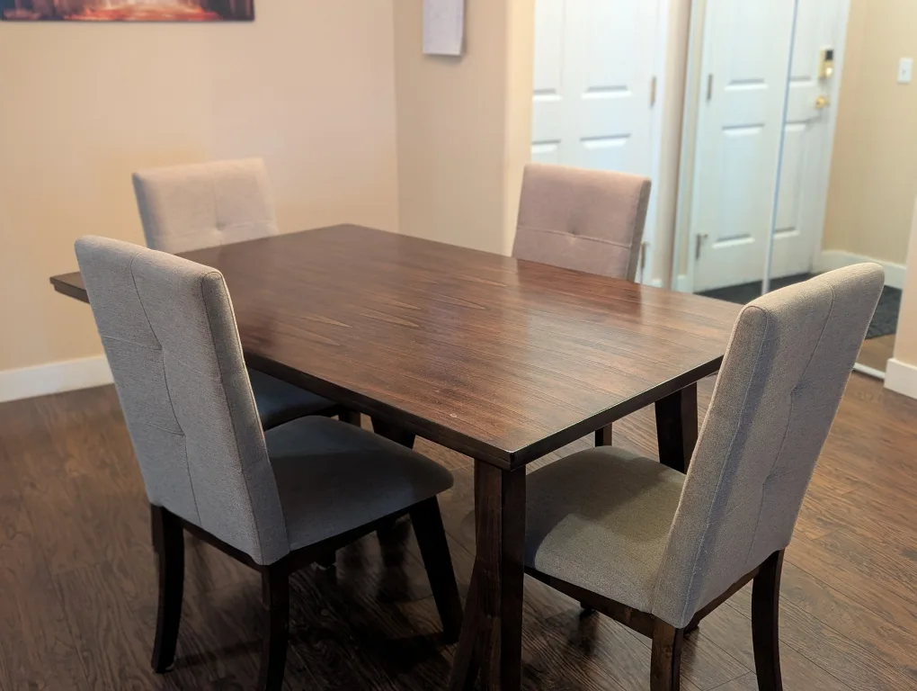 Wood Dining Table with 6 Chairs image indicator(3)