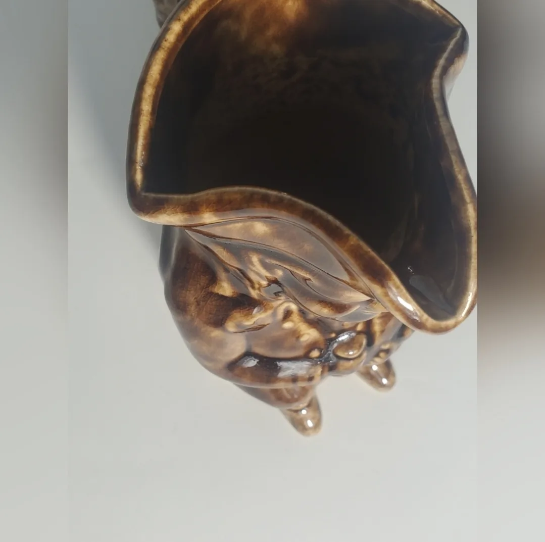 Antique Rouse Rockingham Bennington Pottery Toby Jug image indicator(2)