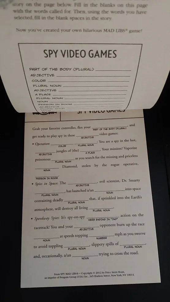 Lootcrate Spy Mad Libs image indicator(5)