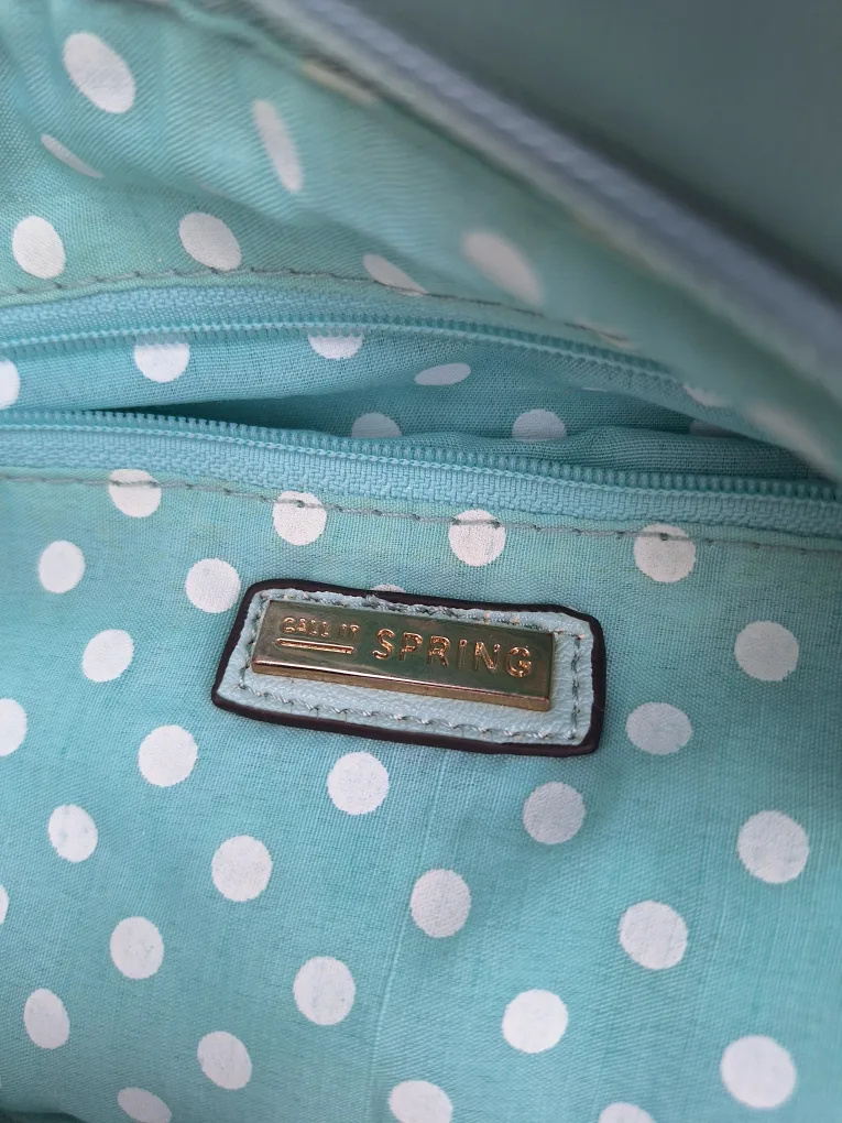 Call It Spring Blue Handbag, new but damaged #freecycle image indicator(3)