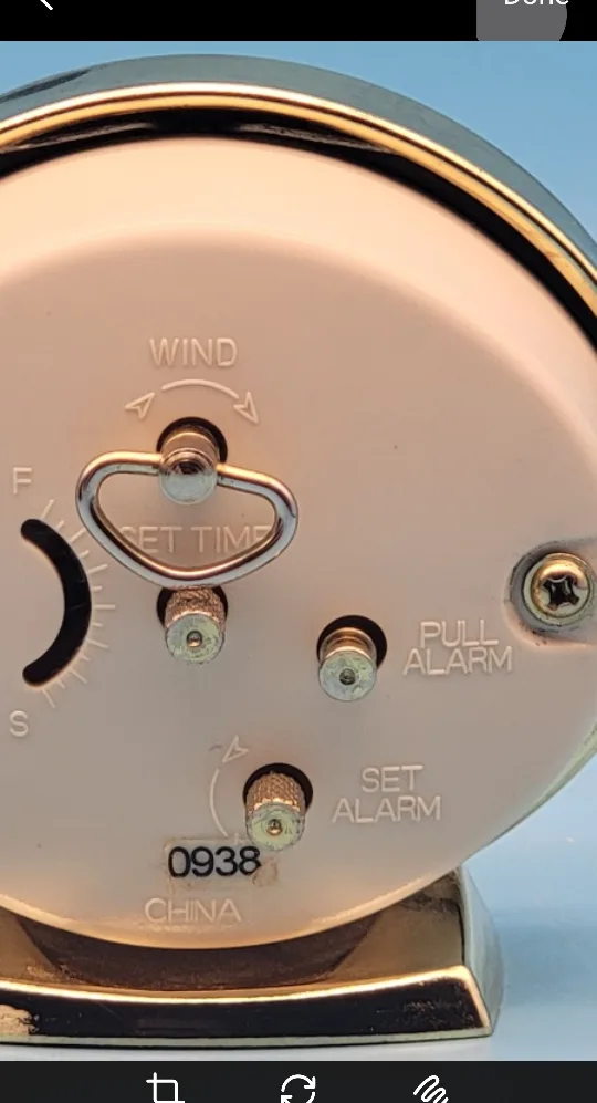 🥳VGC🤩 Westclox BABY BEN ALARM CLOCK 3.25" Wind-up image indicator(6)