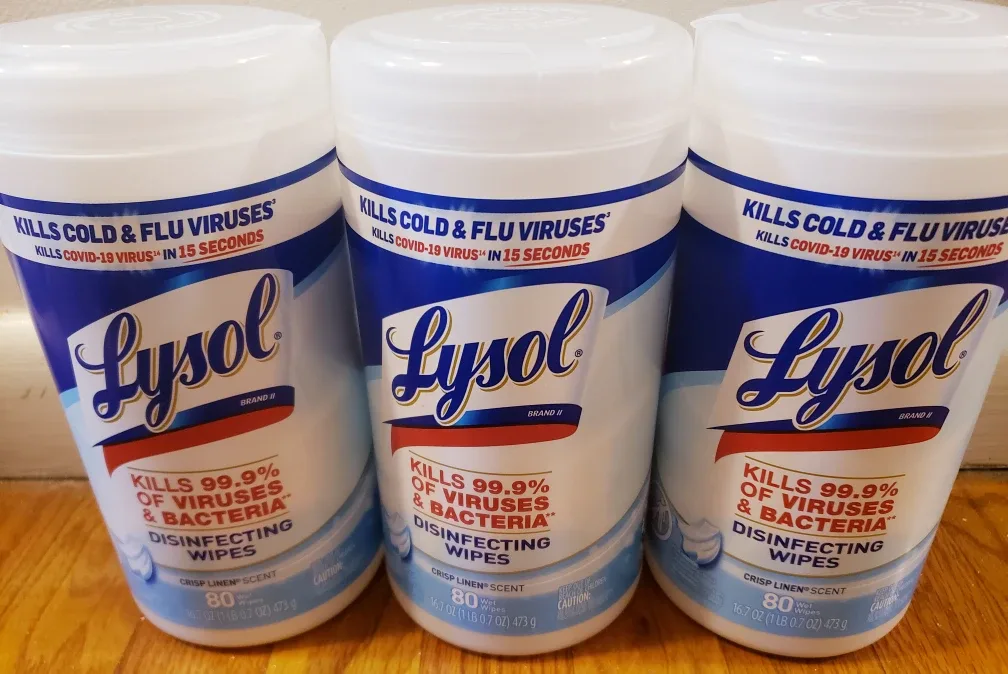 3 Lysol Disinfecting Wipes - 80 Count thumbnail