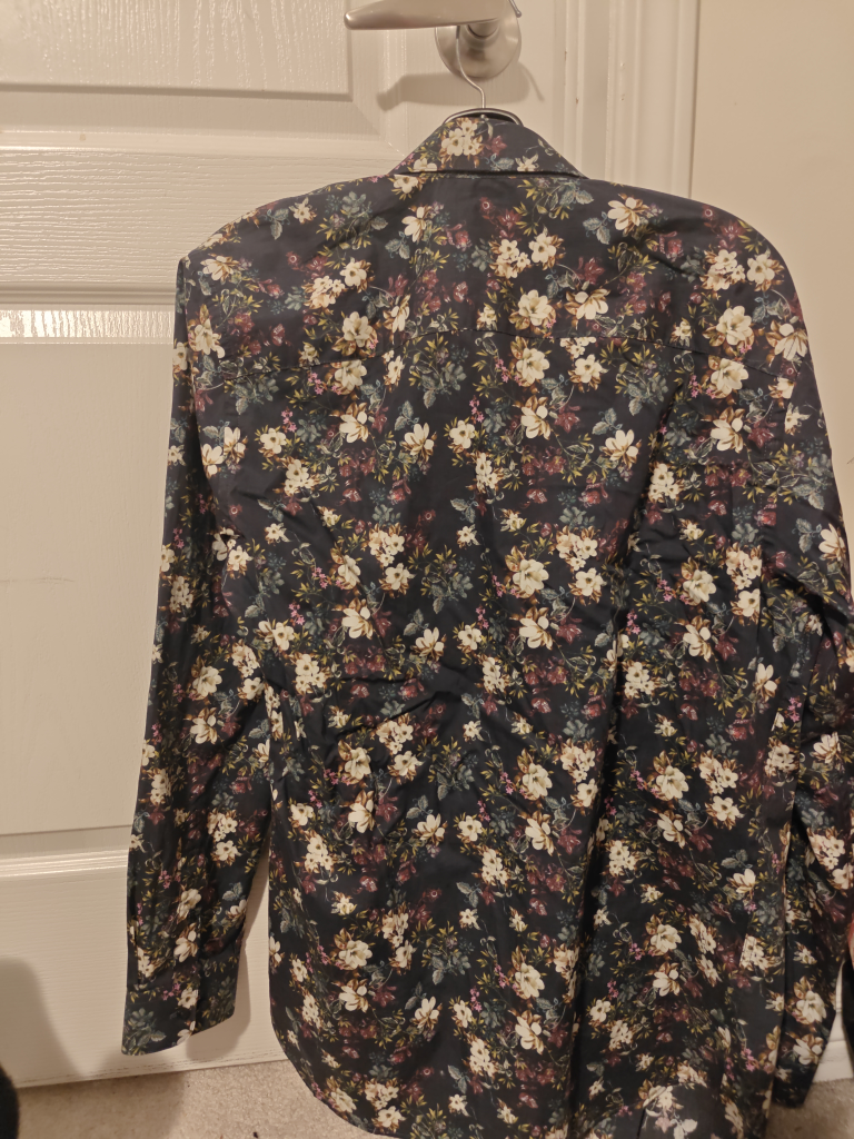 Floral Print Long Sleeve Button-Up Shirt - photo 2
