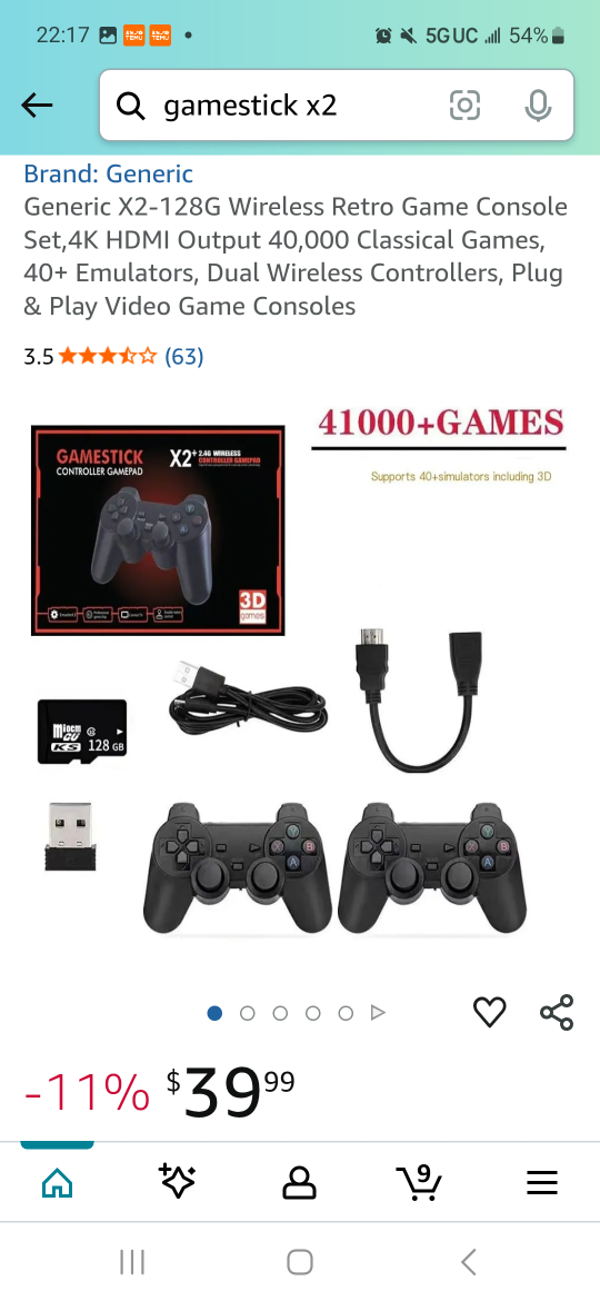 New Gamestick X2 2.4G Wireless Controller Gamepad