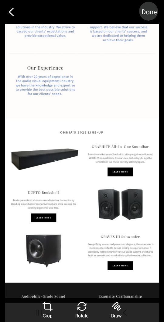 Omnia Graphite All-in-One Soundbar - New in Box! - photo 5
