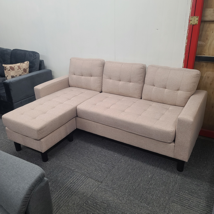 Seasonal Sale On Reversible Chaise Sofa – Beige - photo 3