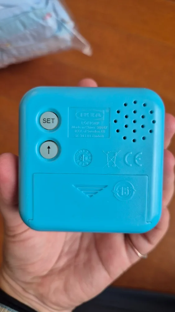 ❗️GOTTA GO❗️IKEA LÖTTORP Blue Digital Alarm Clock image indicator(5)