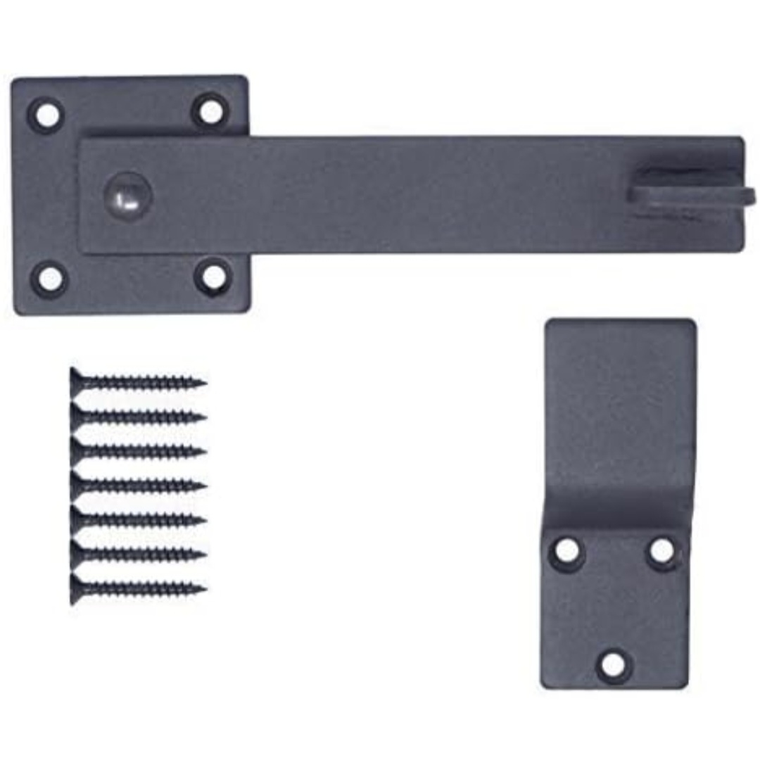 Black Barn Door Heavy Duty Flip Latch - photo 4