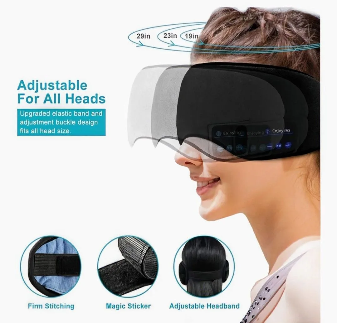 🧡 NEW Wireless Bluetooth Music Sleep Mask image indicator(3)