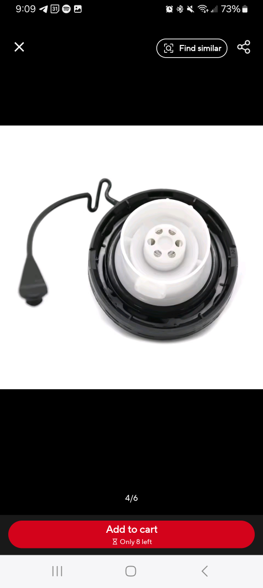 Toyota fuel tank gas cap 77300-47010, New - photo 3