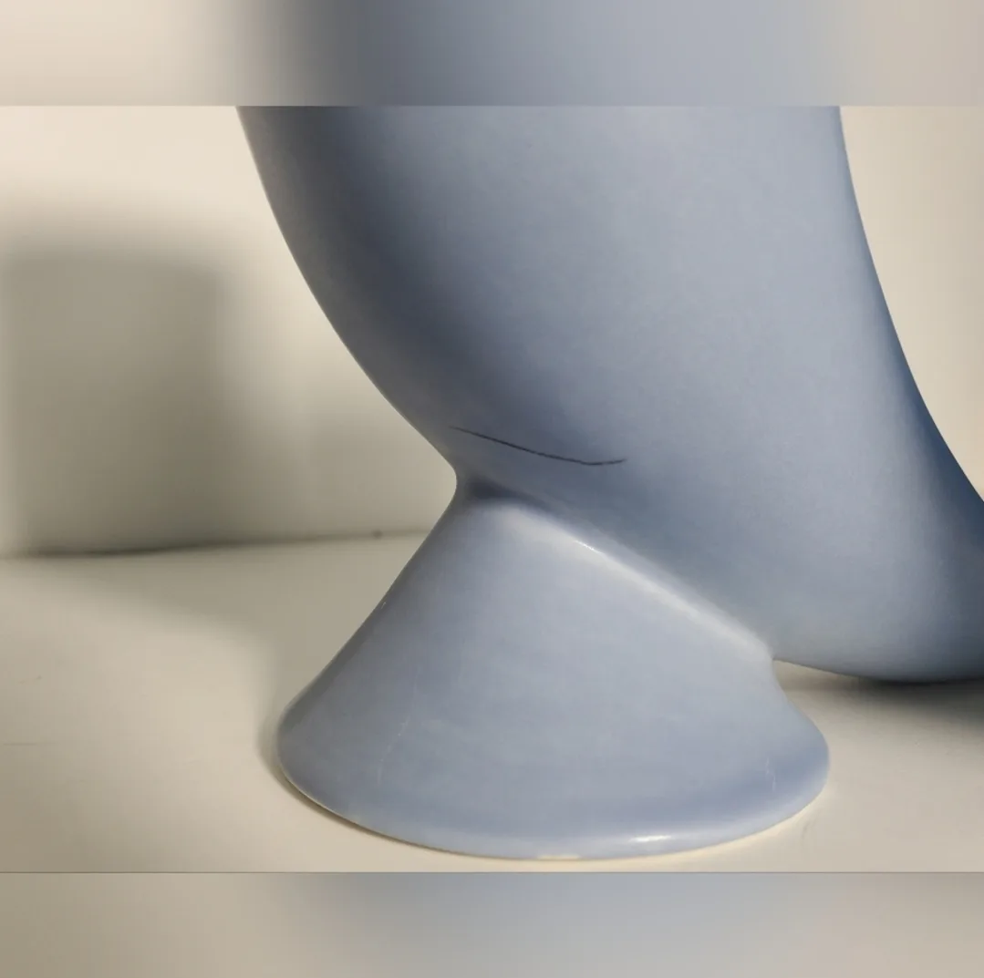 2 Vintage Tuborg Danish Mug Blue Beer Ceramic Drinking Horn image indicator(4)