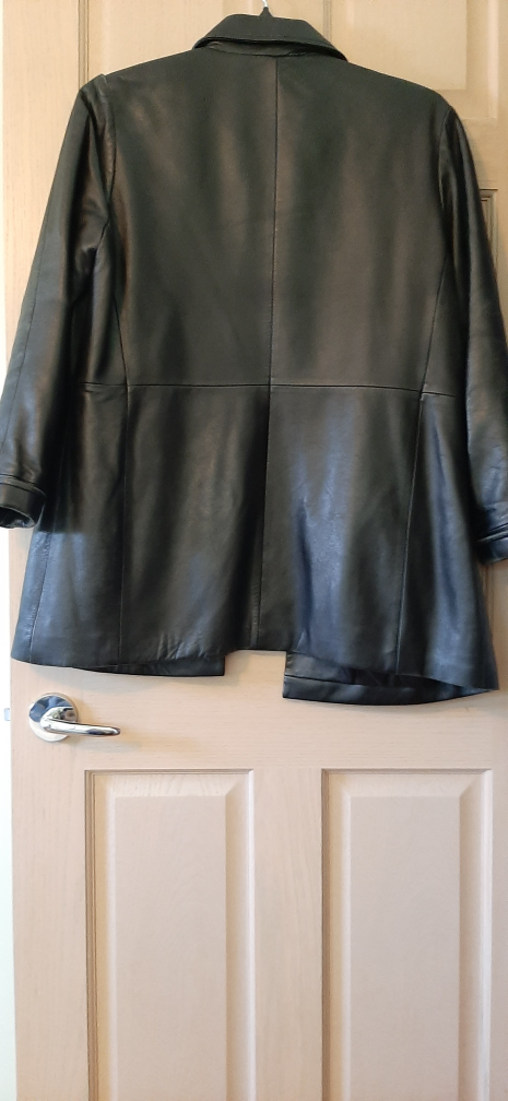 Via Spiga Black Leather Coat - photo 5
