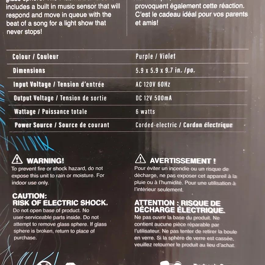 As NEW - Plasma Ball Lamp image indicator(9)