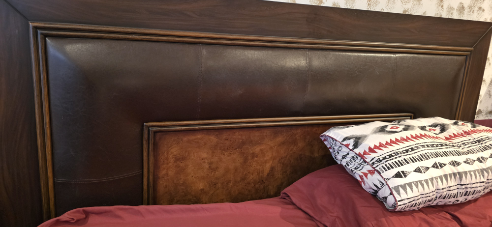 King Size Bed - Dark Brown - photo 3