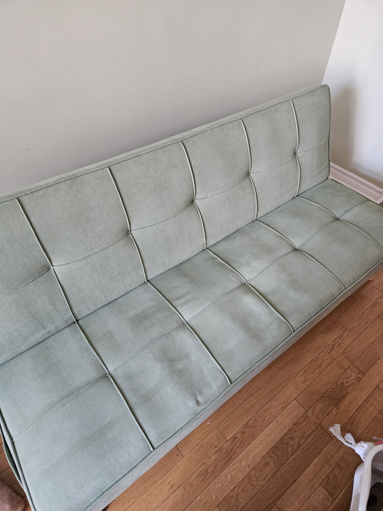Light Green Futon Sofa Bed - photo 2
