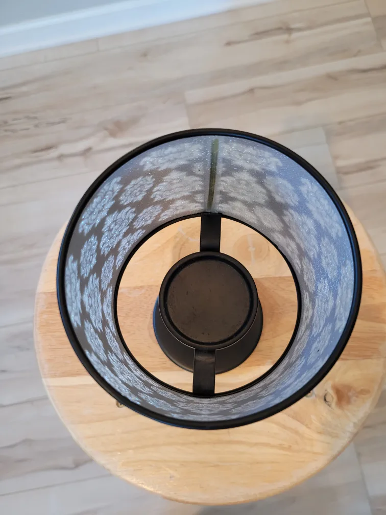 Partylite Black Metal Damask Candle Holder image indicator(2)