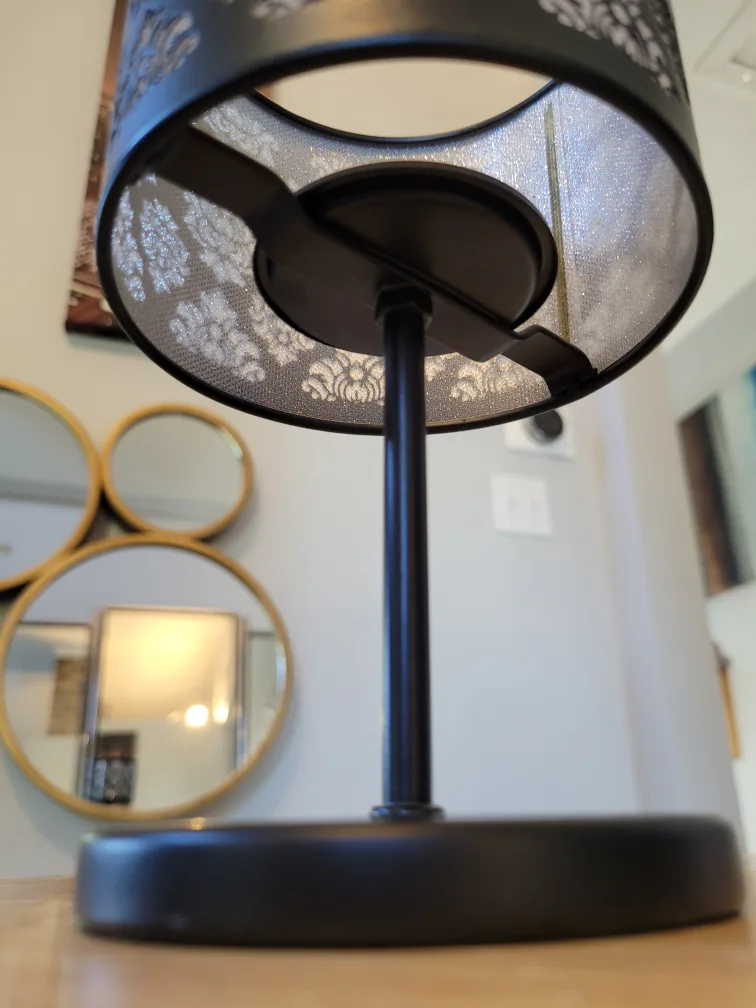 Partylite Black Metal Damask Candle Holder image indicator(4)