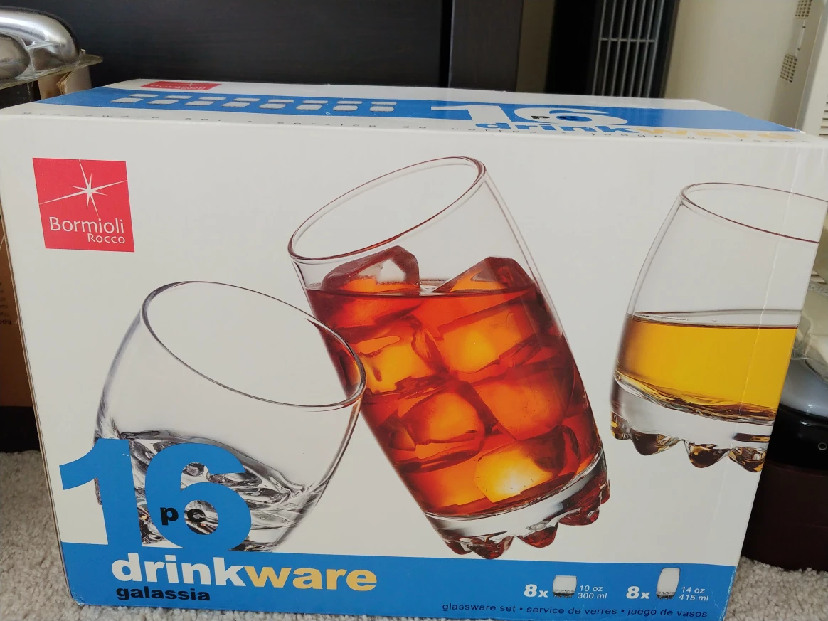 Bormioli Rocco Galassia 16-Piece Drinkware Set "🧡"