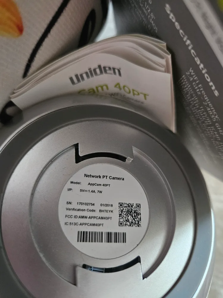 Uniden AppCam 40PT 1080p Pan/Tilt WiFi Camera image indicator(3)