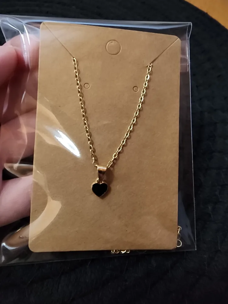 Black Heart Pendant Necklace thumbnail