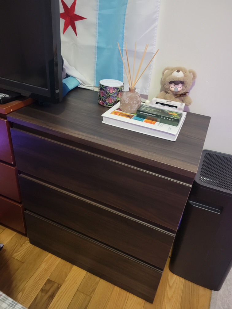 IKEA STORLINTA 3-Drawer Chest - Dark Brown