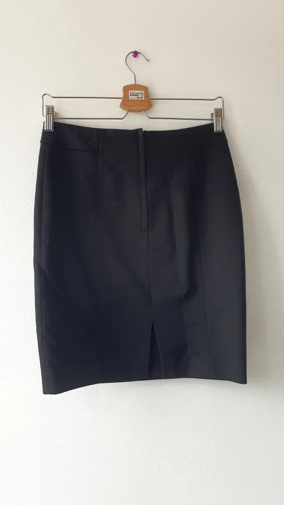 Pencil Skirt - Black and Pink Patterned image indicator(2)