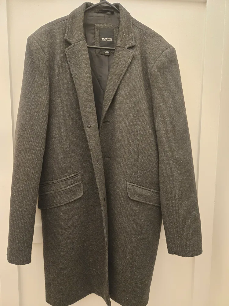 ONLY & SONS Wool Blend Overcoat - Size M thumbnail